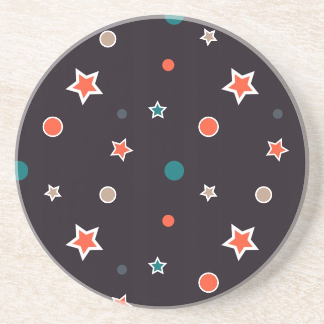 Dessous De Verre En Grès Étoiles de Noël (Devant)