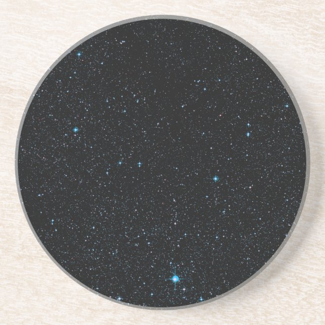 Dessous De Verre En Grès Étoiles turquoises (Devant)