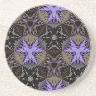 Dessous De Verre En Grès Étoiles violettes