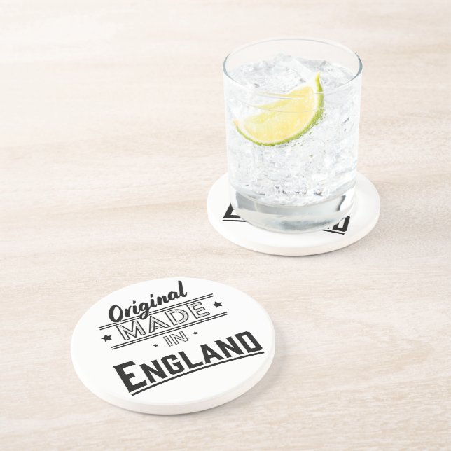 Dessous De Verre En Grès Fabriqué à l'origine en Angleterre (Côté)
