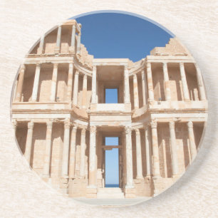 Dessous De Verre En Grès Façade et scène de l'amphithéâtre romain