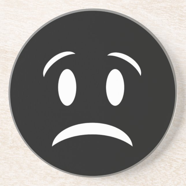 DESSOUS DE VERRE EN GRÈS FACE DE FROWNIE (Devant)