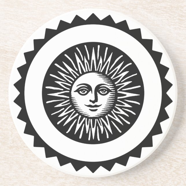 Dessous De Verre En Grès Face solaire (Devant)
