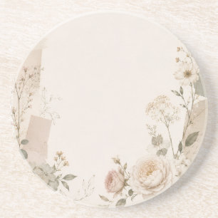 Dessous De Verre En Grès Faire-part de mariage de jardin avec naturel