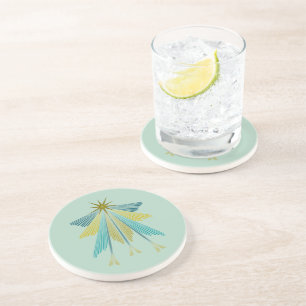 Dessous De Verre En Grès Fairy Stars Pistachio Dessous de verre de grès