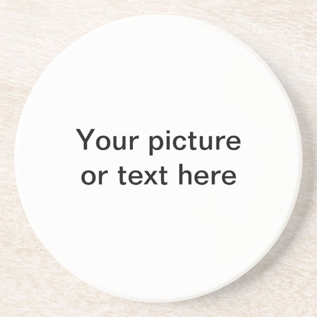 Dessous De Verre En Grès Faites votre propre coutume personnalisée (Devant)