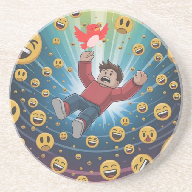 Dessous De Verre En Grès Fall in bubble  (Devant)