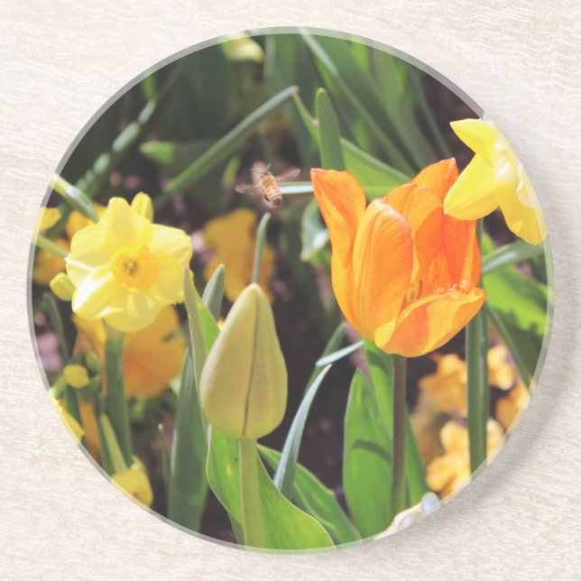 Dessous De Verre En Grès Falln Little Bee en vol (Devant)