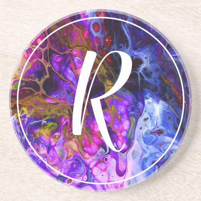 Dessous De Verre En Grès Fantasy World Monogram (Devant)
