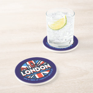 Dessous De Verre En Grès Fatigué de Londres