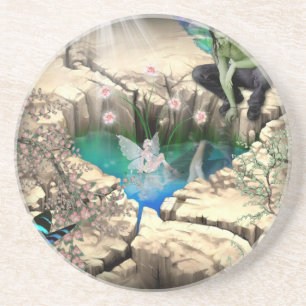 Dessous De Verre En Grès Féerie en Elven Pond