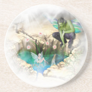 Dessous De Verre En Grès Féerie en Elven Pond Vignette