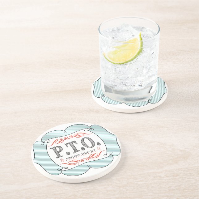 Dessous De Verre En Grès Félicitations drôles promu en congé fictif (Côté)