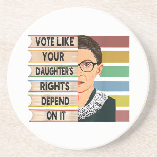 Dessous De Verre En Grès Feministe Ruth Bader Ginsburg RBG Citation Girl Wi