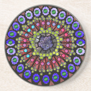Dessous De Verre En Grès fenêtre rose