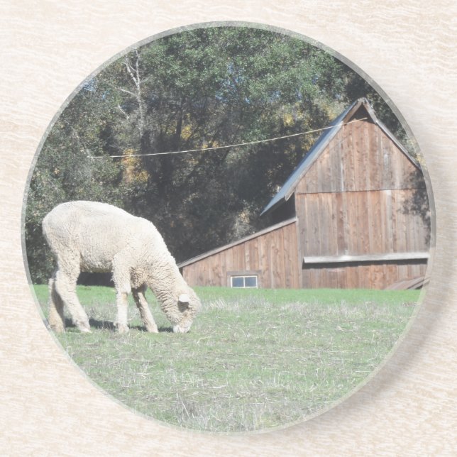 Dessous De Verre En Grès Ferme de la Californie (Devant)
