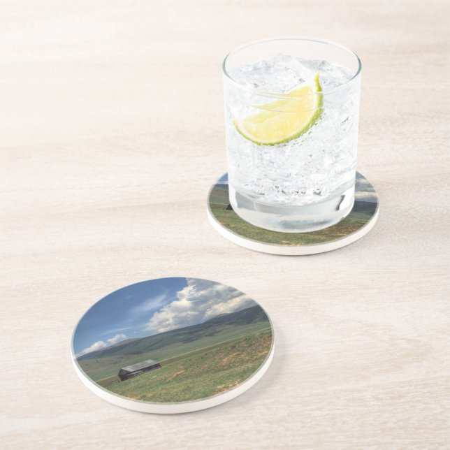 Dessous De Verre En Grès Ferme du Colorado (Côté)