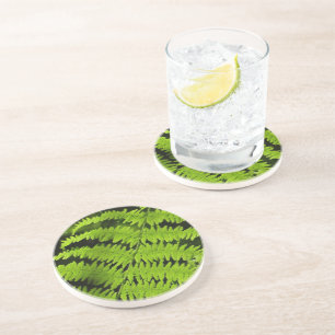 Dessous De Verre En Grès Ferme verte
