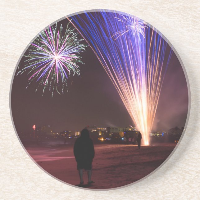 Dessous De Verre En Grès Fêter 2017 (Devant)