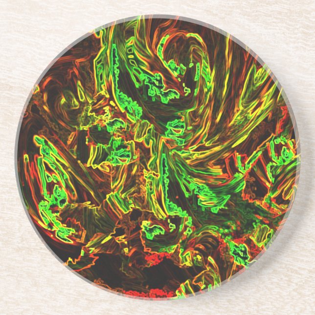 Dessous De Verre En Grès Feu de lune (Devant)