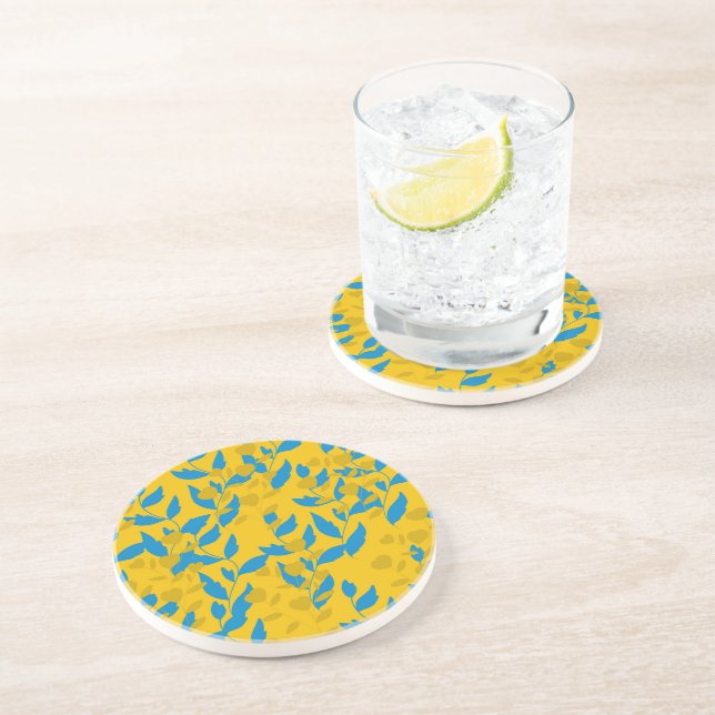 Dessous De Verre En Grès feuille (Côté)