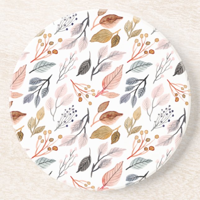 Dessous De Verre En Grès feuille d'arbre (Devant)