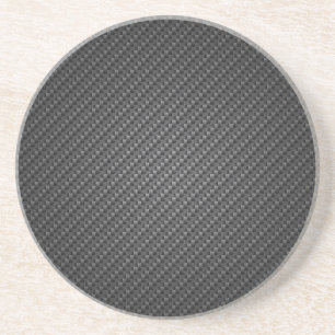 Dessous De Verre En Grès Feuille de texture en fibre de carbone