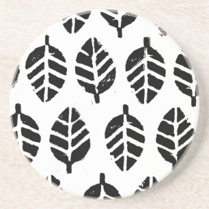 Dessous De Verre En Grès Feuille Motif de la pomme de terre Imprimer grès