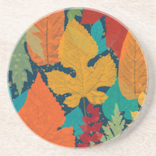 Dessous De Verre En Grès Feuilles d'automne