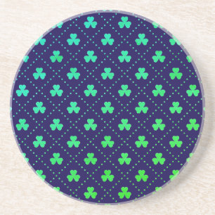 Dessous De Verre En Grès Feuilles de trèfle motif de la Saint-Patrick-53223