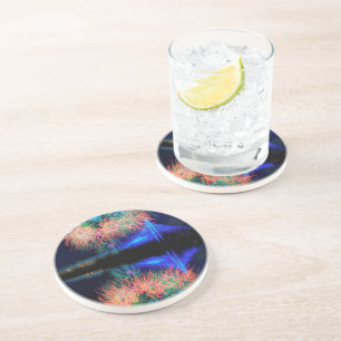 Dessous De Verre En Grès Feux d'artifice