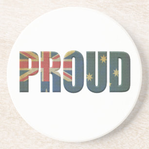 Dessous De Verre En Grès Fière patriotique australienne