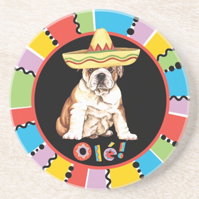 Dessous De Verre En Grès Fiesta Bulldog (Devant)