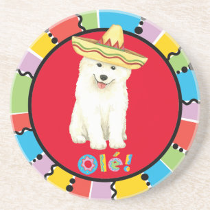 Dessous De Verre En Grès Fiesta Samoyed