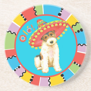 Dessous De Verre En Grès Fiesta Wire Fox Terrier