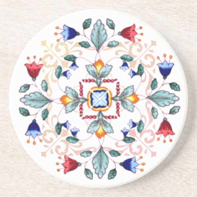 Dessous de verre en grès - Fiori (A) (Devant)