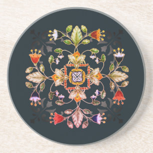 Dessous de verre en grès - Fiori Dark