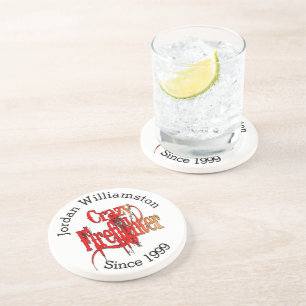 Dessous De Verre En Grès Firefighter Crazy personnalisé