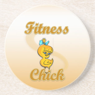 Dessous De Verre En Grès Fitness Chick