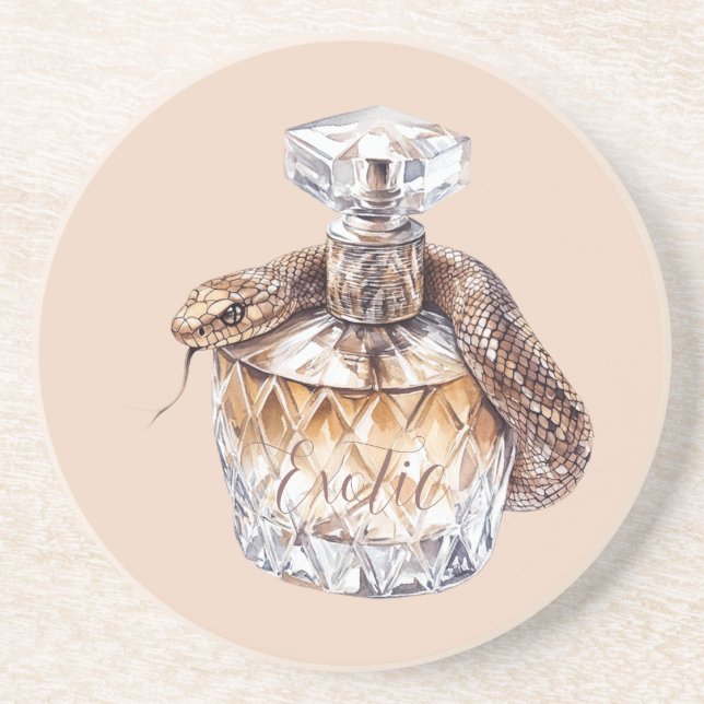 Dessous De Verre En Grès Flacon de parfum serpent (Devant)