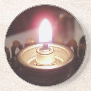Dessous De Verre En Grès Flamme éternelle
