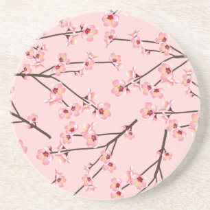 Dessous De Verre En Grès Fleur de cerise