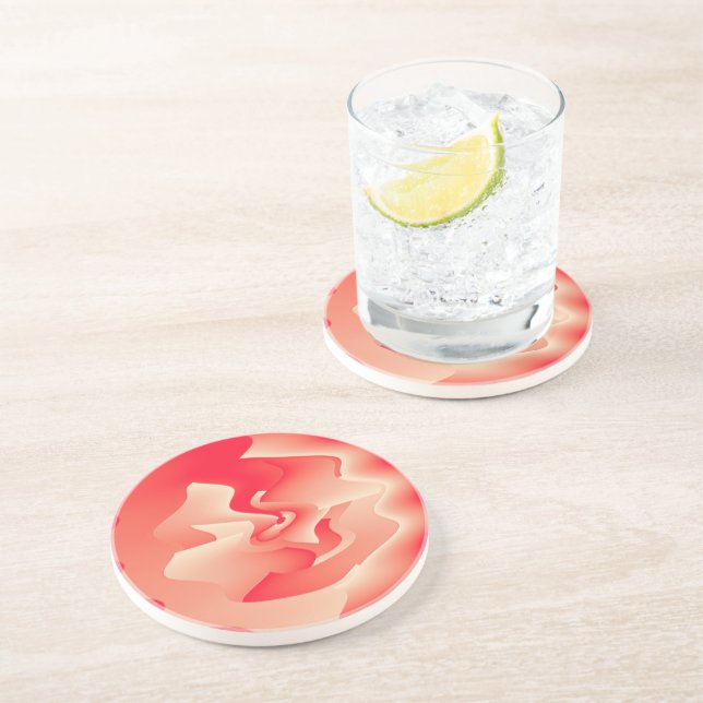 Dessous De Verre En Grès fleur de corail (Côté)