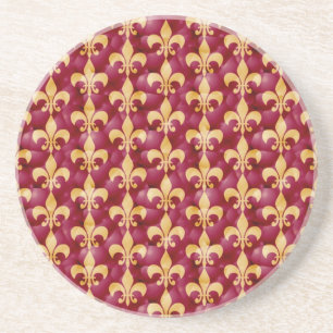 Dessous De Verre En Grès Fleur de lis