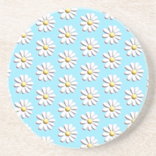 Dessous De Verre En Grès Fleur marguerite 3D