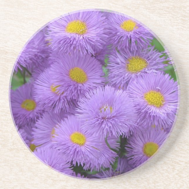 Dessous De Verre En Grès Fleur pourpre (Devant)