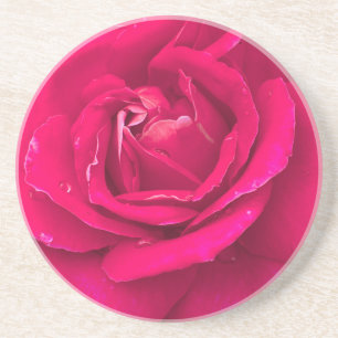 Dessous De Verre En Grès Fleur rose