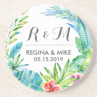 Fleur tropicale et mariage de printemps de la cour