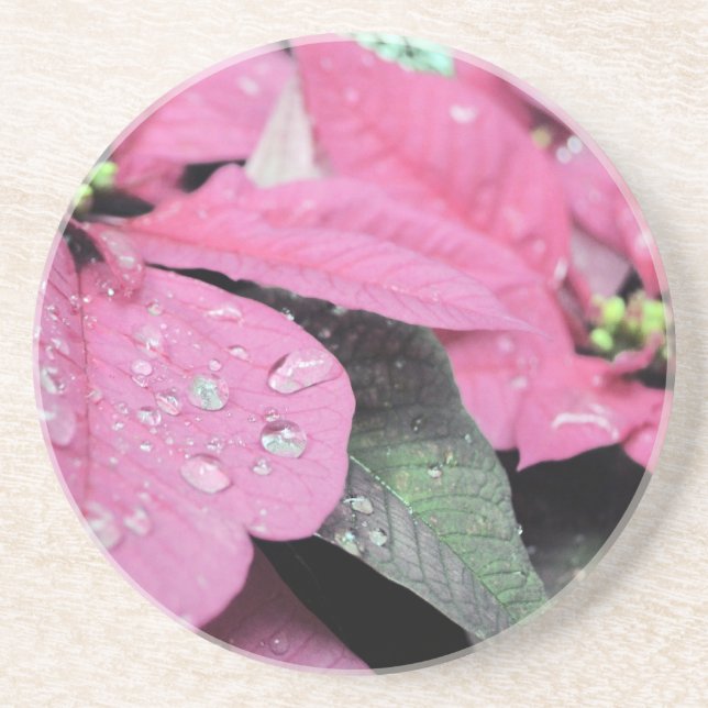 Dessous De Verre En Grès Fleurs (Devant)