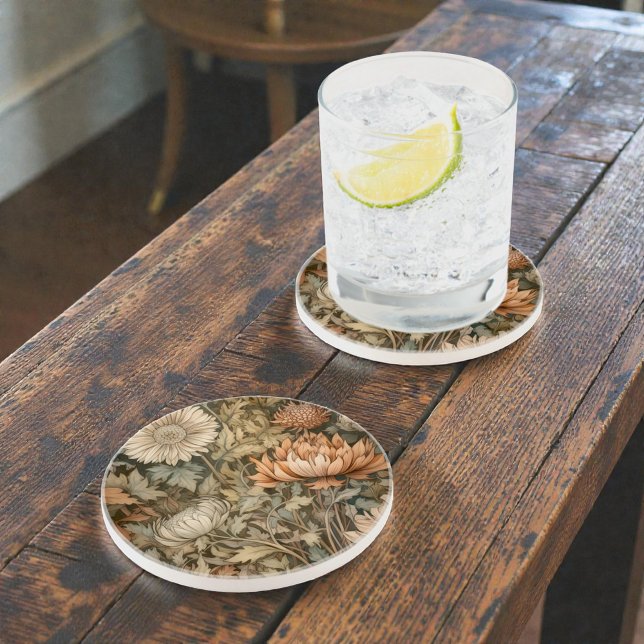 Dessous De Verre En Grès Fleurs d'automne de William Morris (Créateur téléchargé)